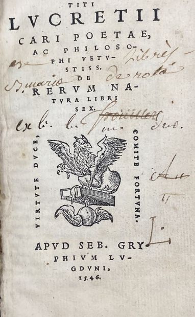 Lot. Set of 3 small volumes XVIIth c.: -...