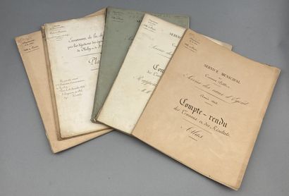 Municipal Public Works Department. Set of...