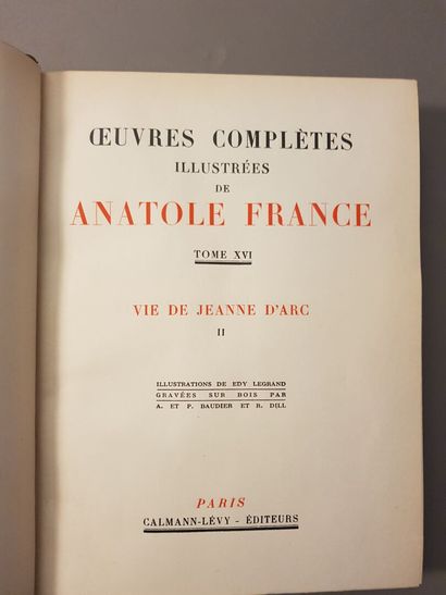 FRANCE (Anatole). Set of 27 volumes in-8...