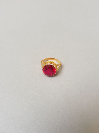 Lot including: 

- Ring signet ring in 18...