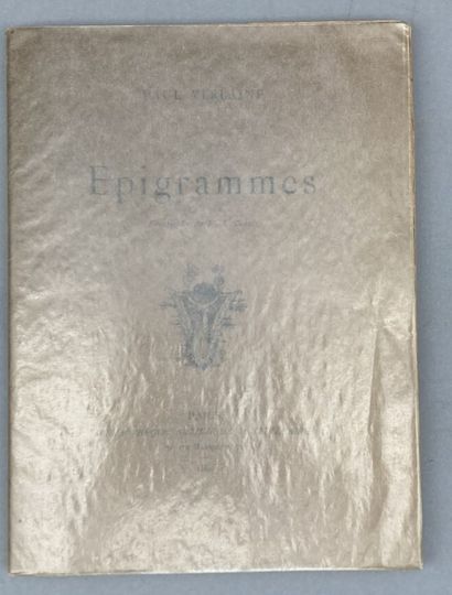 VERLAINE (Paul). Epigrams (Frontispiece by...