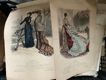 Fort lot de gravures comprenant des portraits,...
