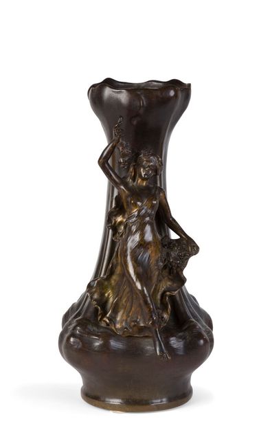 Ernest SANGLAN, late 19th-early 20th centuries.
Vase...