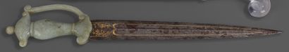 Beautiful dagger with Mughal jade handle....