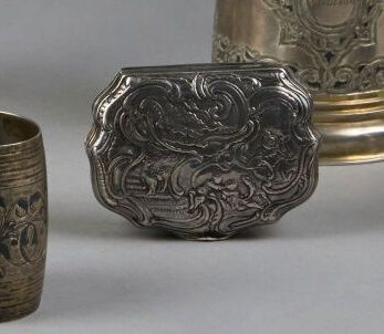 Gilt silver (800°/°° minimum) CHAMPAGNE FLUTE,...