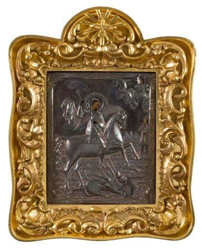 ICON of Saint Michael. Tempera on wood preserved...