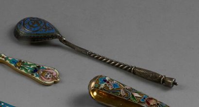 OVCHINNIKOV HOUSE. TEA SPOON in silver (800°/°°minimum),...