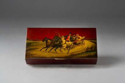 Beautiful rectangular hinged silver BOX (800°/°°...