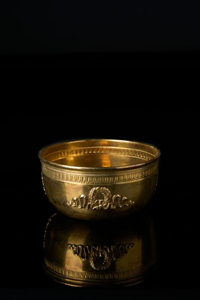 MAISON NICHOLS & PLINKE.
Gilt silver COUPELLE...