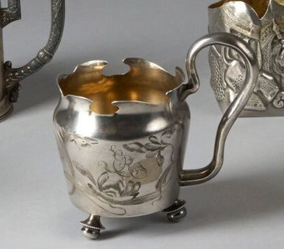 Silver (800°/°° minimum) TEA GLASS HOLDER,...