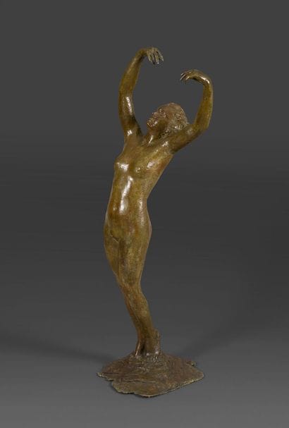 Naoum ARONSON (1872-1943). 
Femme nue. 
Bonze...