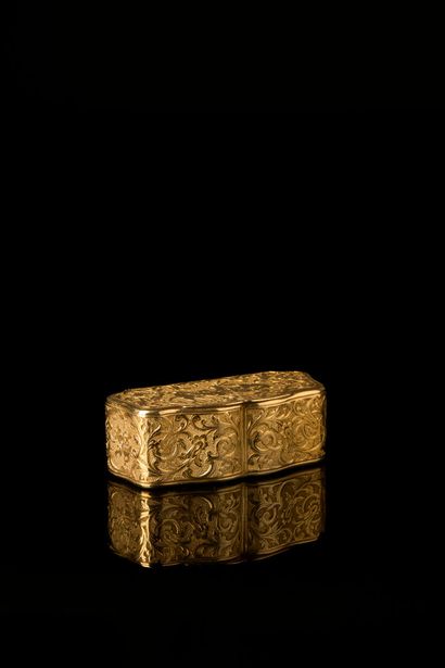 Gilt silver box (800°/°° minimum), titled...