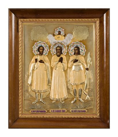 ICON of the Lithuanian martyr saints Anthony,...