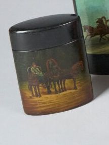 VISHNYAKOV MANUFACTURE. 
Lacquered papier-mâché...