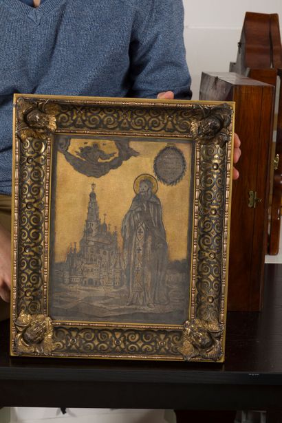 ICON of Saint Sergius of Radonezh the Miraculous....