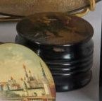 VISHNYAKOV MANUFACTURE. Round lacquered paper...