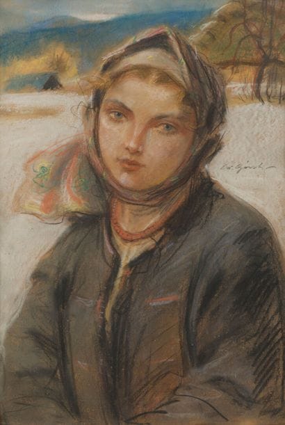 Stanislaw GORSKI (1887-1955).
Portrait d'une...