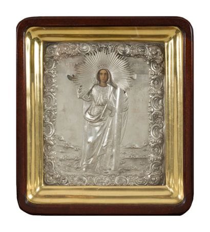 ICÔNE de la sainte Tsarine Hélène. Tempera...