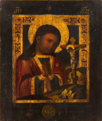 ICÔNE miraculeuse de la Mère de Dieu d'Akhtyrsk,...