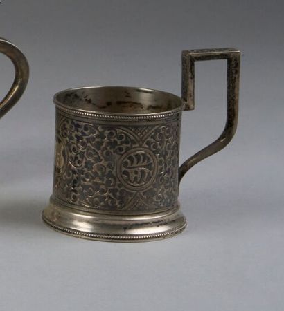 Silver (800°/°°minimum) TEA GLASS HOLDER,...