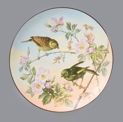 Earthenware PRESENTATION DISH, round form,...