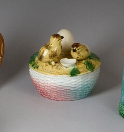 Circular ceramic COVERED TERRACE with polychrome...