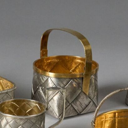 Silver and gilt silver (800°/°° minimum)...
