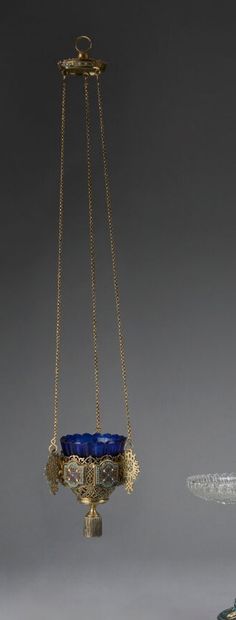 LAMPADA in silver gilt (800°/°° minimum),...