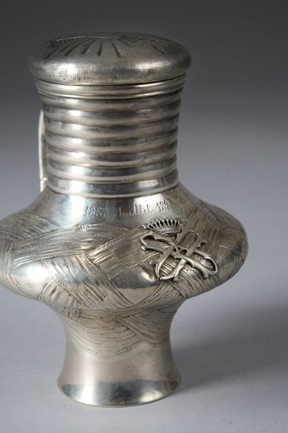CHOPE COUVERTE in silver (800°/°°minimum),...