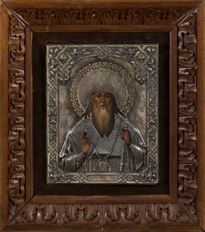ICON of Saint John the Merciful. Tempera...