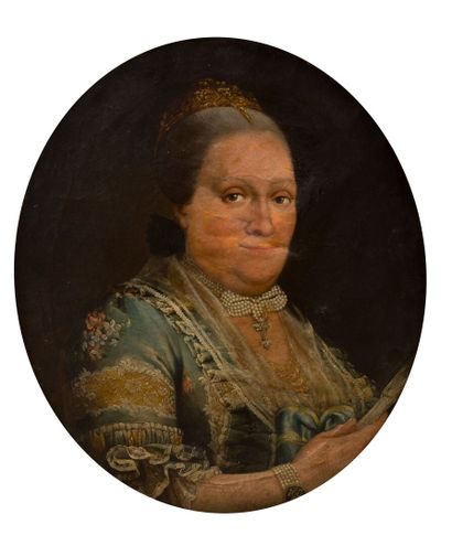 École étrangère de la fin du XVIIIe siècle.
Portrait...