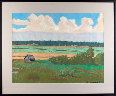 Vladimir Alexandrovitch SOKOLOV (1923-1998).
Paysage...