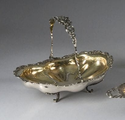 PRESENTATION BOWL in silver (800°/°°minimum),...