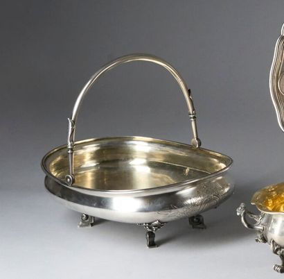 PRESENTATION BIN in silver (800°/°°minimum),...
