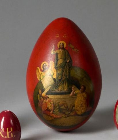 LOUKOUTINE MANUFACTURE. EASTER EGG in lacquered...