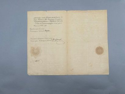 BREVET d'attribution de l'ordre de Sainte...