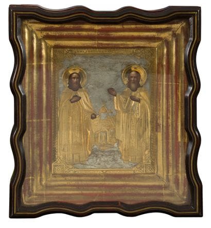 ICON of the Holy Reverends Zosimus and Savvati...