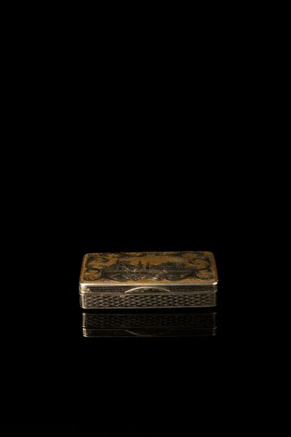 TABATIERE in silver (800°/°° minimum), titled...