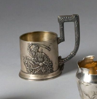 Silver (800°/°°minimum) TEA GLASS HOLDER,...