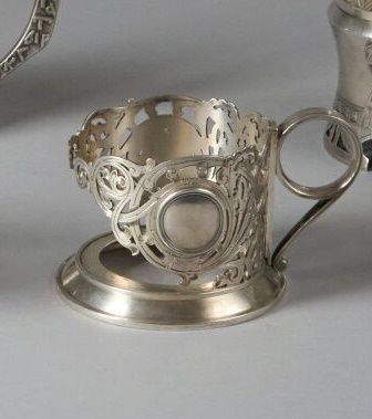 HOUSE SAZIKOV. 
Silver (800°/°°minimum) TEA...