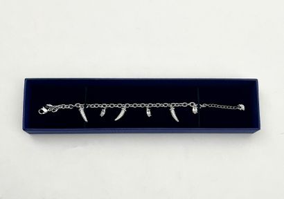SWAROVSKI.
Bracelet en acier inoxydable,...