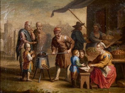 École française vers 1700
Réunion au clair...