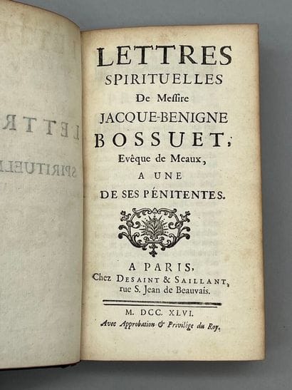 BOSSUET (Jacques Benigne). Lettres spirituelles...