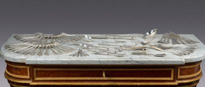 950 °/°° silver household set comprising:...
