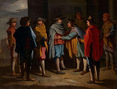 École française vers 1700
Réunion au clair...