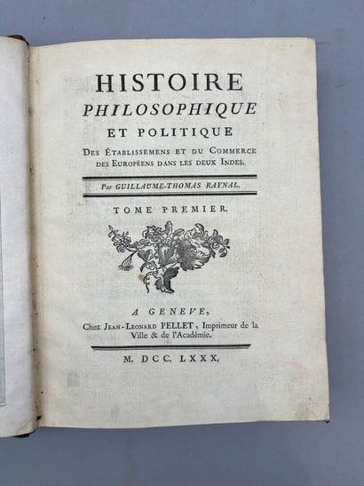 RAYNAL (Guillaume-Thomas-François, abbé)....
