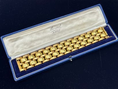 Bracelet manchette articulé en or 18 K (750...