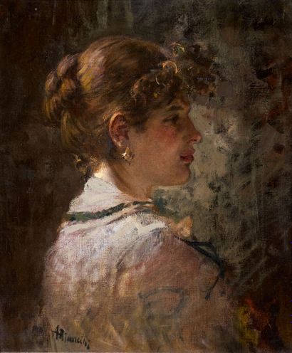 Antonio MANCINI (1852-1930)
Portrait of a...