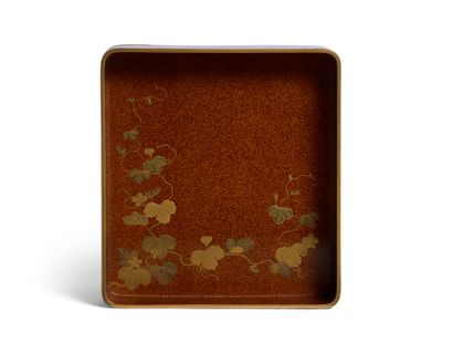 Suzuribako rectangular box in hiramaki-e...