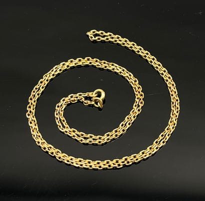 Chaîne de cou en or 18 K (750°/°°). Maille...